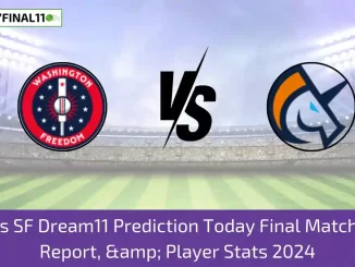 WAS vs SF Dream11 Prediction Today Final Match, Pitch Report, & Player Stats 2024