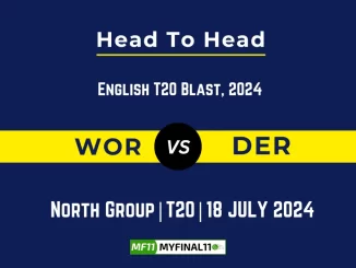 WOR vs DER Player Battle, Head to Head Team Stats, Team Record