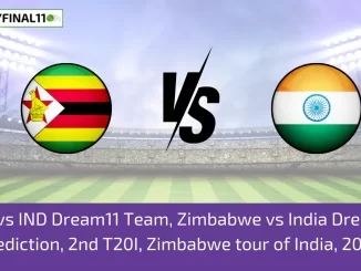 ZIM vs IND Dream11 Team, Zimbabwe vs India Dream11 Prediction, 2nd T20I, Zimbabwe tour of India, 2024