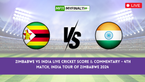 ZIM vs IND Live Score, Scorecard, Zimbabwe vs India - India tour of Zimbabwe, 4th Match 2024