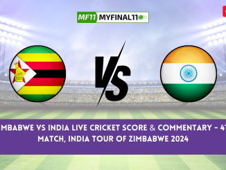 ZIM vs IND Live Score, Scorecard, Zimbabwe vs India - India tour of Zimbabwe, 4th Match 2024