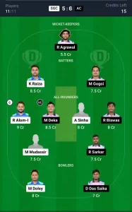 SGC vs AC Dream11 Prediction Today: Match 18 Pitch Report & Stats - Assam Mens T20 2024