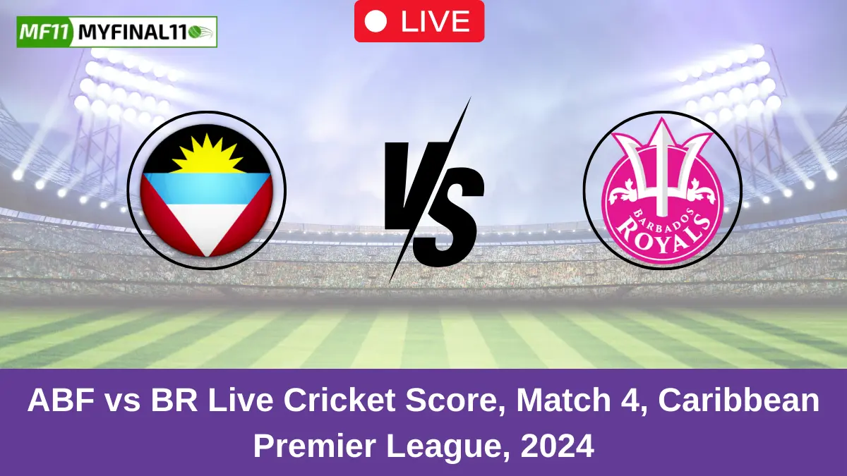 ABF vs BR Live Cricket Score, Match 4, Caribbean Premier League, 2024