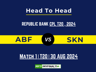 ABF vs SKN Player Battle, Head to Head Team Stats, Player Record of Republic Bank CPL T20 2024