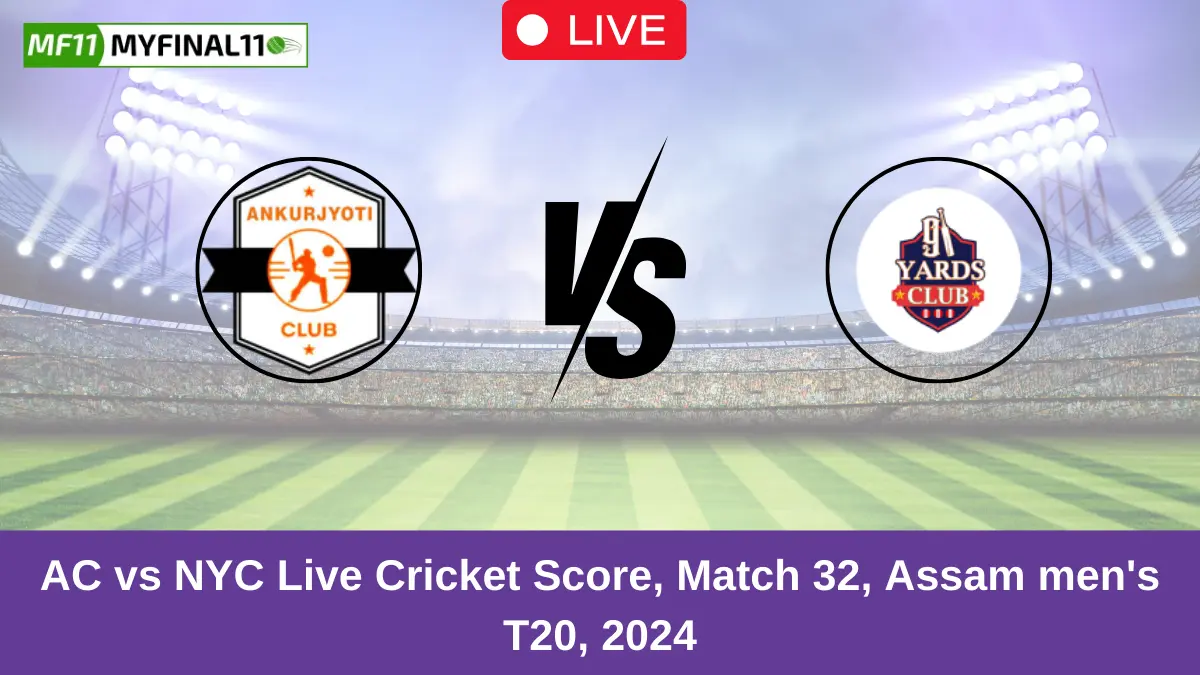 AC vs NYC Live Cricket Score, Match 32, Assam men's T20, 2024 (1)