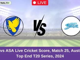 ACT vs ASA Live Cricket Score, Match 25, Australian Top End T20 Series, 2024