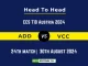 ADD vs VCC Player Battle, Head to Head Team Stats, Team Record - ECS T10 Austria 2024