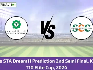 AEC vs STA Dream11 Prediction 2nd Semi Final, Kuwait T10 Elite Cup, 2024