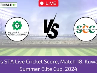 _AEC vs STA Live Cricket Score, Match 18, Kuwait T10 Summer Elite Cup, 2024