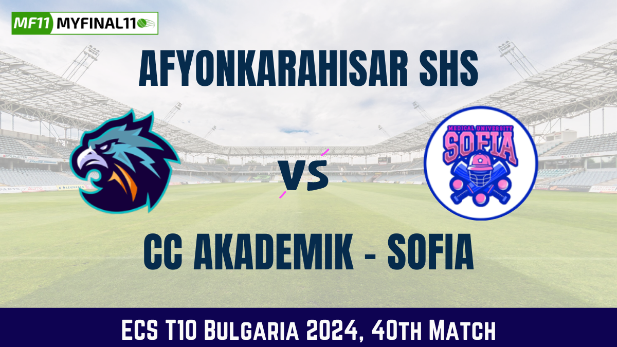 AFK vs CCAS Dream11 Prediction Today 40th Match, Pitch Report, and Player Stats, ECS T10 Bulgaria, 2024