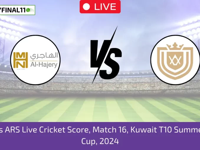 _ALH vs ARS Live Cricket Score, Match 16, Kuwait T10 Summer Elite Cup, 2024