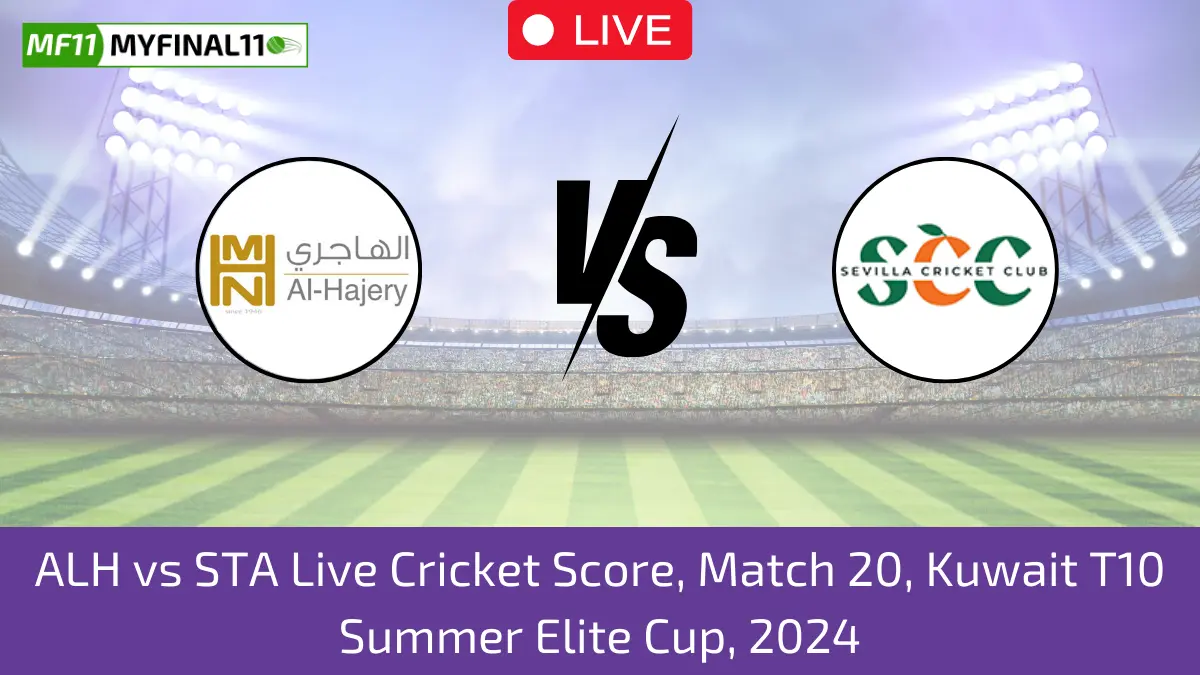 ALH vs STA Live Cricket Score, Match 20, Kuwait T10 Summer Elite Cup, 2024