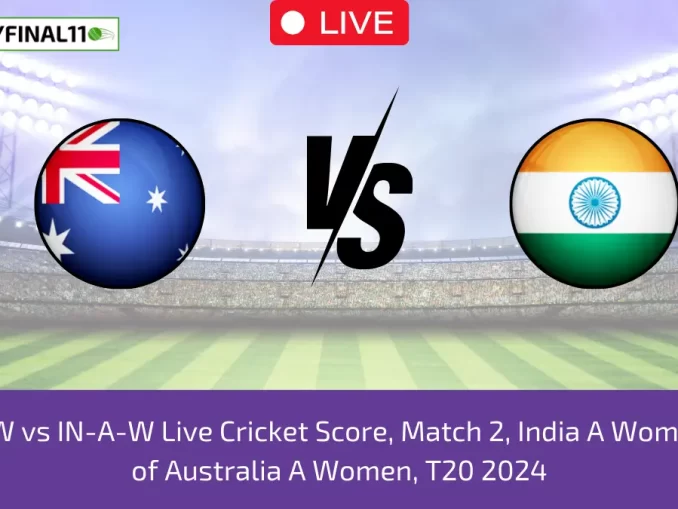 AU-A-W vs IN-A-W Live Cricket Score, Match 2, India A Women Tour of Australia A Women, T20 2024