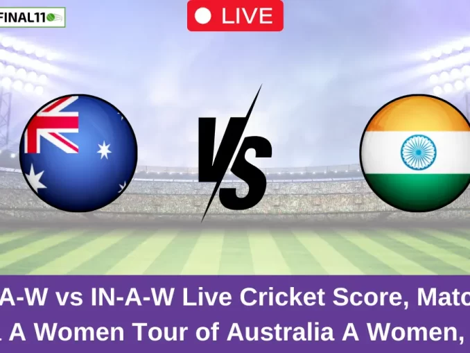 AU-A-W vs IN-A-W Live Cricket Score, Match 3, India A Women Tour of Australia A Women, 2024