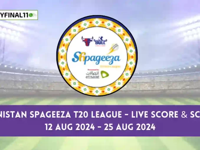 Afghanistan Spageeza T20 League Live Score, Matches, scorecard, results, points table 2024