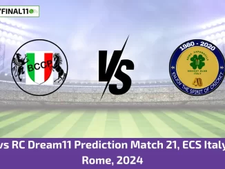 BAP vs RC Dream11 Prediction Match 21, ECS Italy T10, Rome, 2024