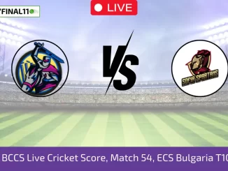 BAS vs BCCS Live Cricket Score, Match 54, ECS Bulgaria T10, 2024