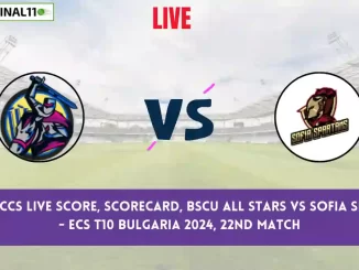 BAS vs BCCS Live Score, Scorecard, ECS T10 Bulgaria, 22nd Match 2024