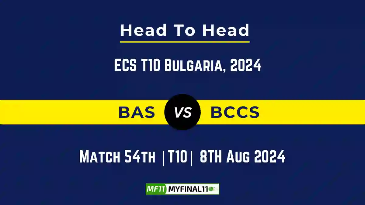 BAS vs BCCS Player Battle, Head to Head Team Stats, Team Record - ECS T10 Bulgaria, 2024