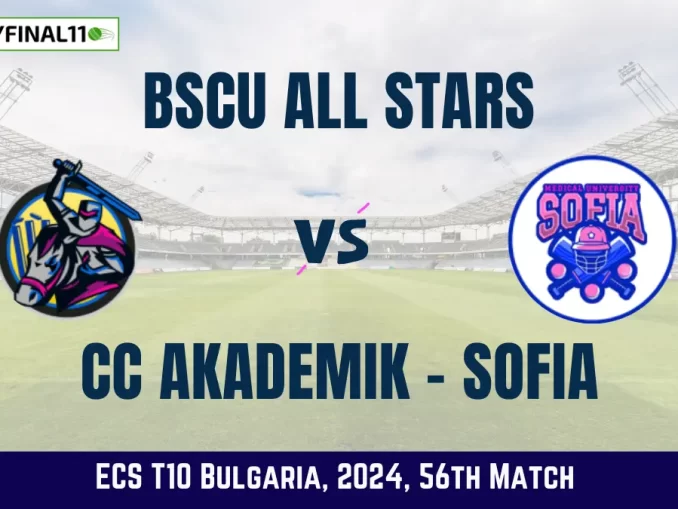 BAS vs CCAS Dream11 Prediction Today 56th Match, Pitch Report, and Player Stats, ECS T10 Bulgaria, 2024