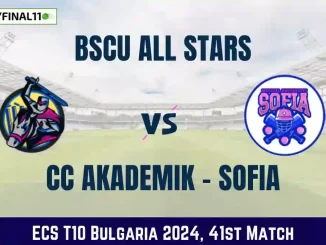 BAS vs CCAS Dream11 Prediction Today 41st Match, Pitch Report, and Player Stats, ECS T10 Bulgaria, 2024