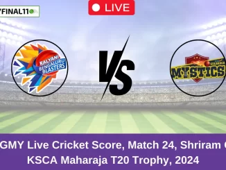 BB vs GMY Live Cricket Score, Match 24, Shriram Capital KSCA Maharaja T20 Trophy, 2024