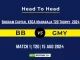 BB vs GMY Player Battle, Head to Head Team Stats, Player Record