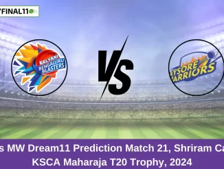 BB vs MW Dream11 Prediction Match 21, Shriram Capital KSCA Maharaja T20 Trophy, 2024 (1)