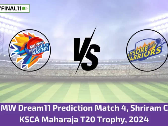 BB vs MW Dream11 Prediction Match 4, Shriram Capital KSCA Maharaja T20 Trophy, 2024