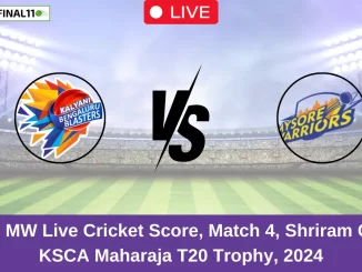 BB vs MW Live Cricket Score, Match 4, Shriram Capital KSCA Maharaja T20 Trophy, 2024