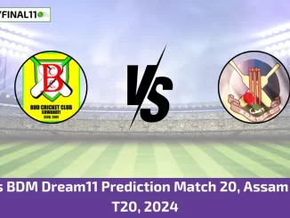 BCC vs BDM Dream11 Prediction Match 20, Assam men's T20, 2024