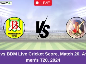 BCC vs BDM Live Cricket Score, Match 20, Assam men's T20, 2024