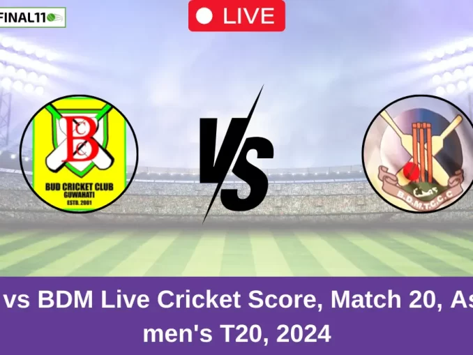 BCC vs BDM Live Cricket Score, Match 20, Assam men's T20, 2024