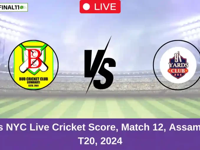 BCC vs NYC Live Cricket Score, Match 12, Assam men's T20, 2024