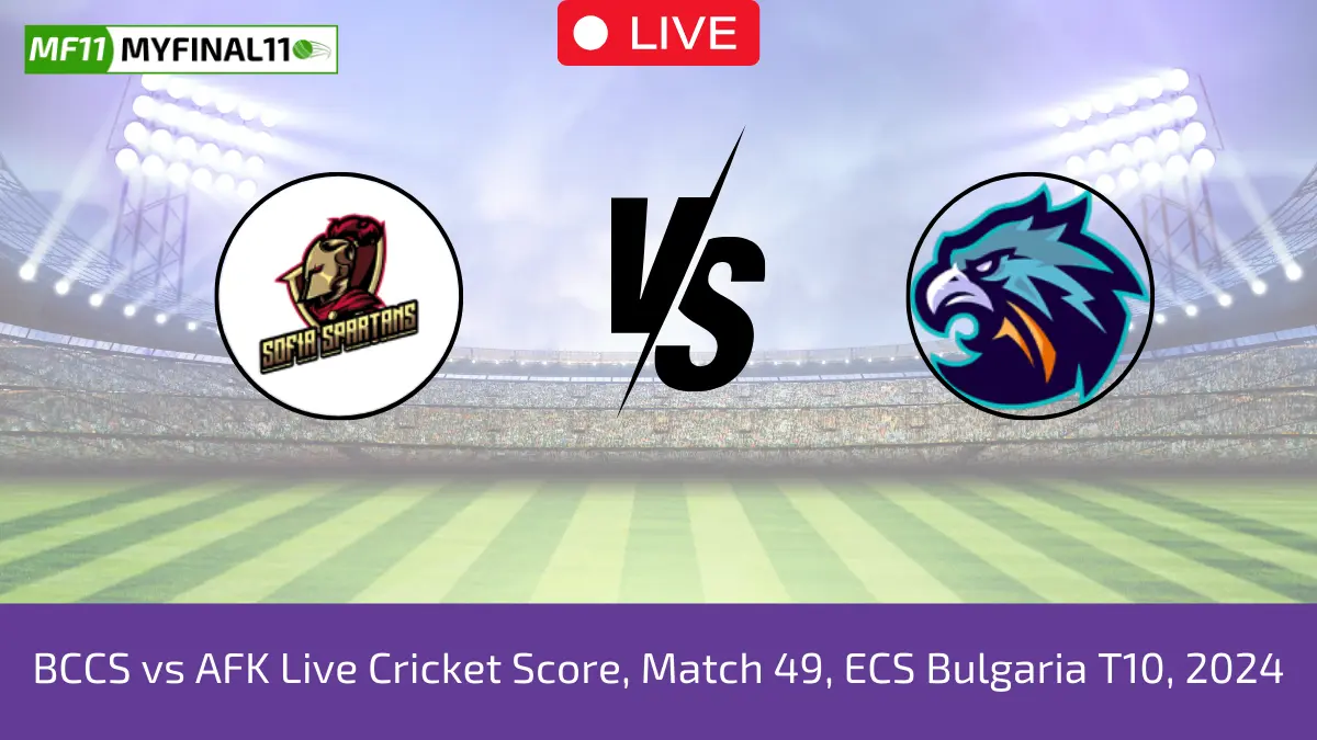 BCCS vs AFK Live Cricket Score, Match 49, ECS Bulgaria T10, 2024