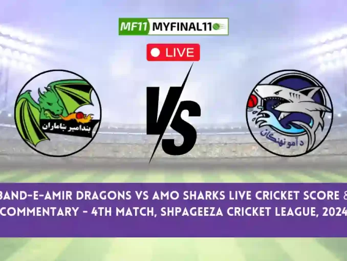 BD vs AM Live Score Scorecard, Ball by Ball Commentary - Match 4, Shpageeza Cricket League, 2024