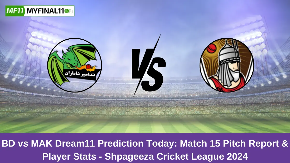 BD vs MAK Dream11 Prediction Today Match 15 Pitch Report & Player Stats - Shpageeza Cricket League 2024