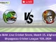 BD vs MAK Live Cricket Score, Match 15, Afghanistan Shpageeza Cricket League T20, 2024