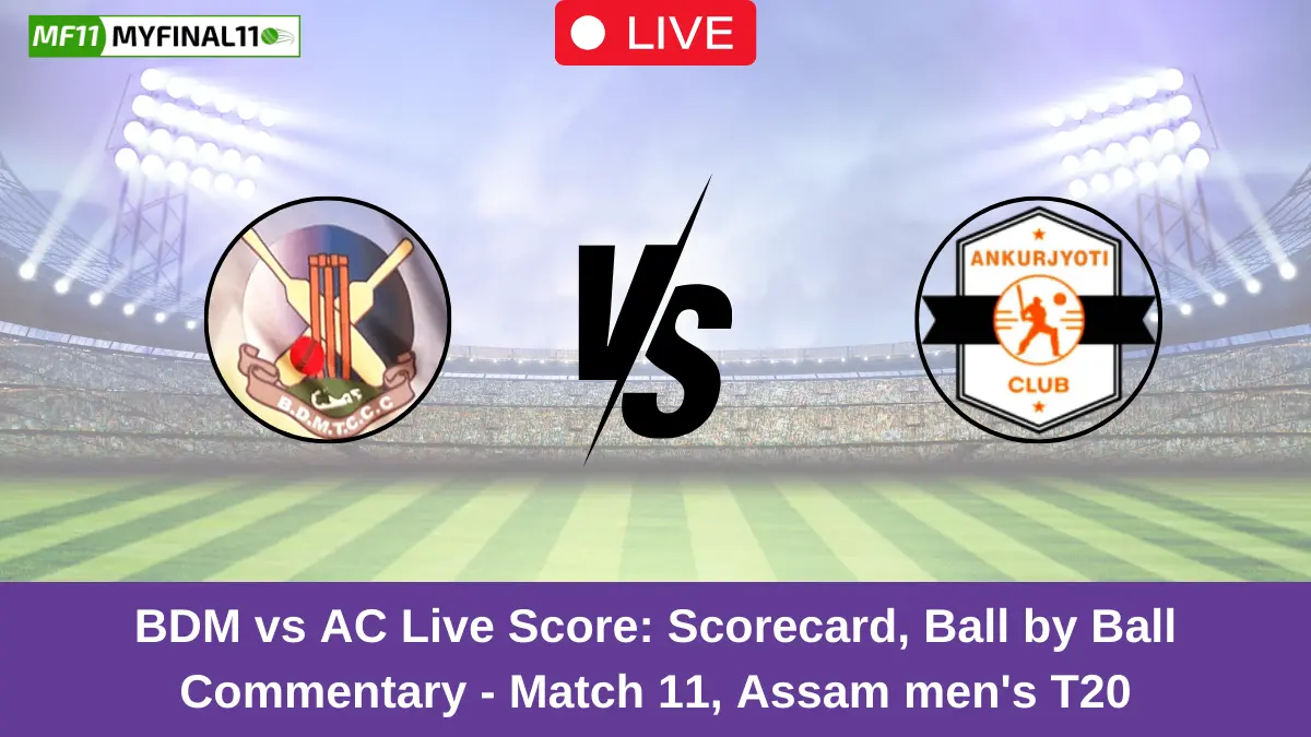 BDM vs AC Live Score: Scorecard, Ball by Ball Commentary - Match 11, Assam men's T20