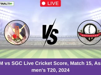 BDM vs SGC Live Cricket Score, Match 15, Assam men's T20, 2024