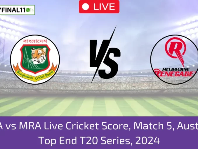 BN-A vs MRA Live Cricket Score, Match 5, Australia Top End T20 Series, 2024