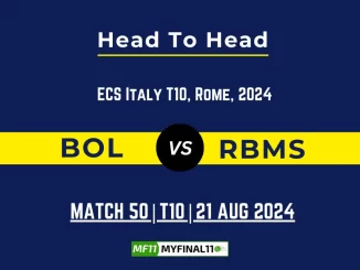 BOL vs RBMS Player Battle, Head to Head Team Stats, Player Record