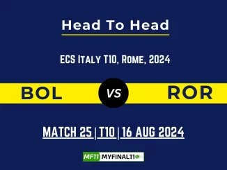 BOL vs ROR Player Battle, Head to Head Team Stats, Player Record