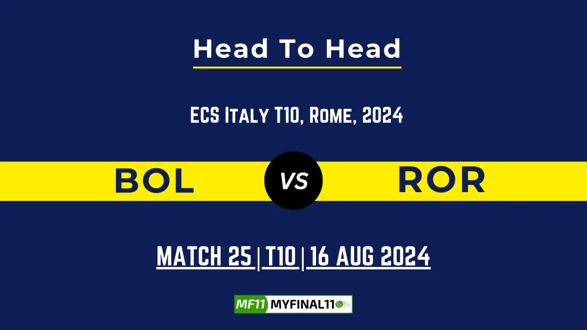 BOL vs ROR Player Battle, Head to Head Team Stats, Player Record