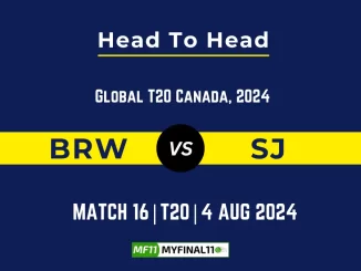 BRW vs SJ Player Battle, Head to Head Team Stats, Team Record (1)