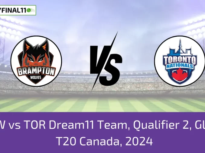 BRW vs TOR Dream11 Team, Qualifier 2, Global T20 Canada, 2024