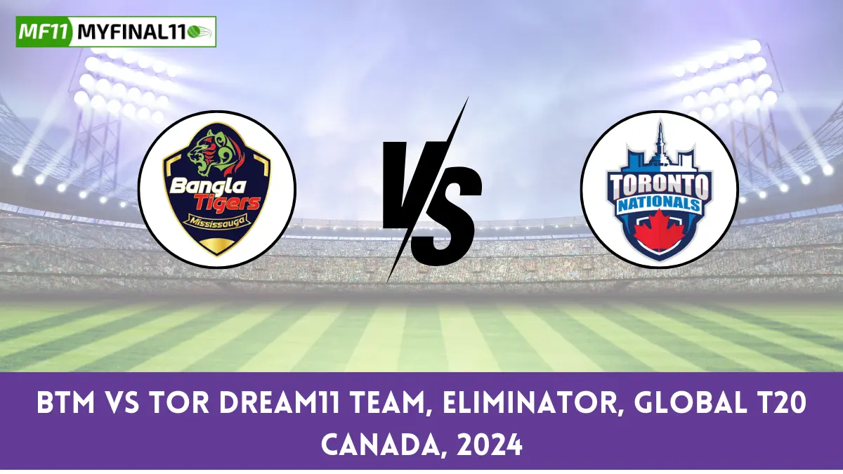 BTM vs TOR Dream11 team, Eliminator, Global T20 Canada, 2024