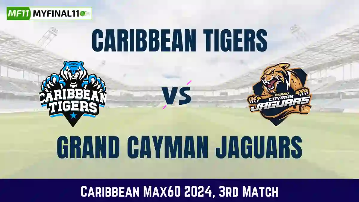 CAT vs GCJ Dream11 Prediction Today Match 3 Pitch Report & Stats - Caribbean Max60 2024