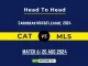 CAT vs MLS Player Battle, Head to Head Team Stats, Player Record