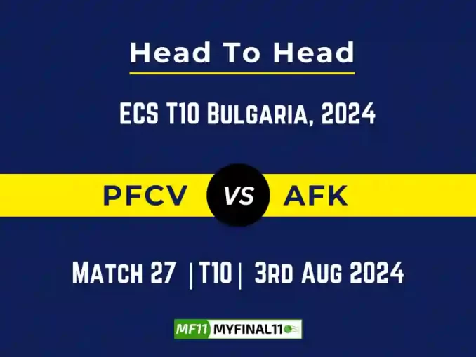 PFCV vs AFK Player Battle, Head to Head Team Stats, Player Record - ECS T10 Bulgaria, 2024